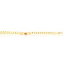Load image into Gallery viewer, 9ct Yellow Gold 190 Guage Curb ID  Bracelet 21cm