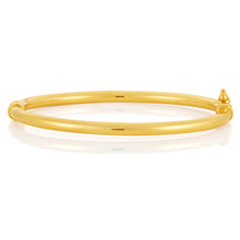 Load image into Gallery viewer, 9ct Yellow Gold 3mm Hinged Polished Baby Bangle