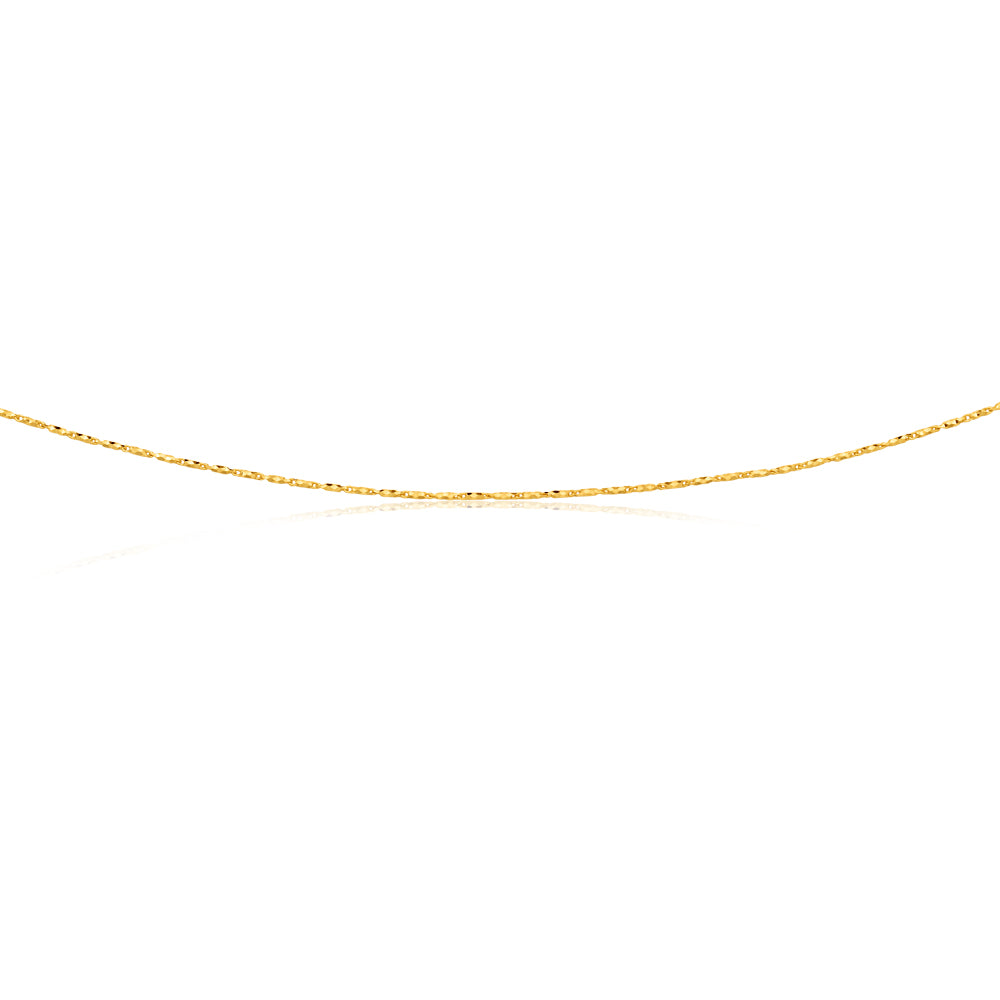 9ct Yellow Gold 50cm Chain 35 Guage 9y