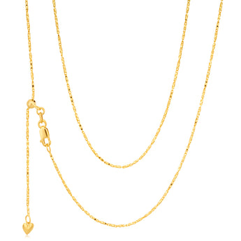 9ct Yellow Gold 50cm Chain 35 Guage 9y