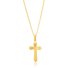 Load image into Gallery viewer, 9ct Yellow Gold Plain Cross 9y
