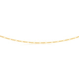 9ct Yellow Gold 3:1 Figaro 45cm Chain 50Gauge