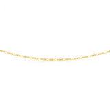 9ct Yellow Gold 3:1 Figaro 50cm Chain 50Gauge 9Y