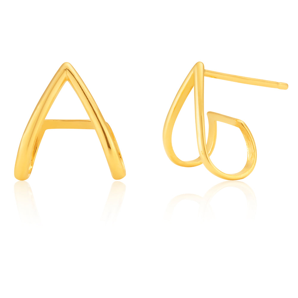 9ct Yellow Gold Ear Jackets