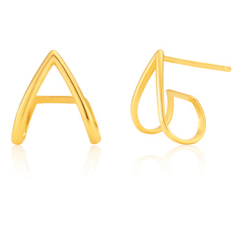 9ct Yellow Gold Ear Jackets