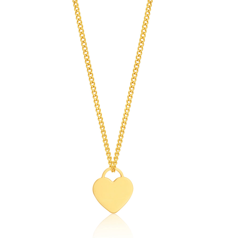 9ct Gold Diamond Heart Pendant | Prouds
