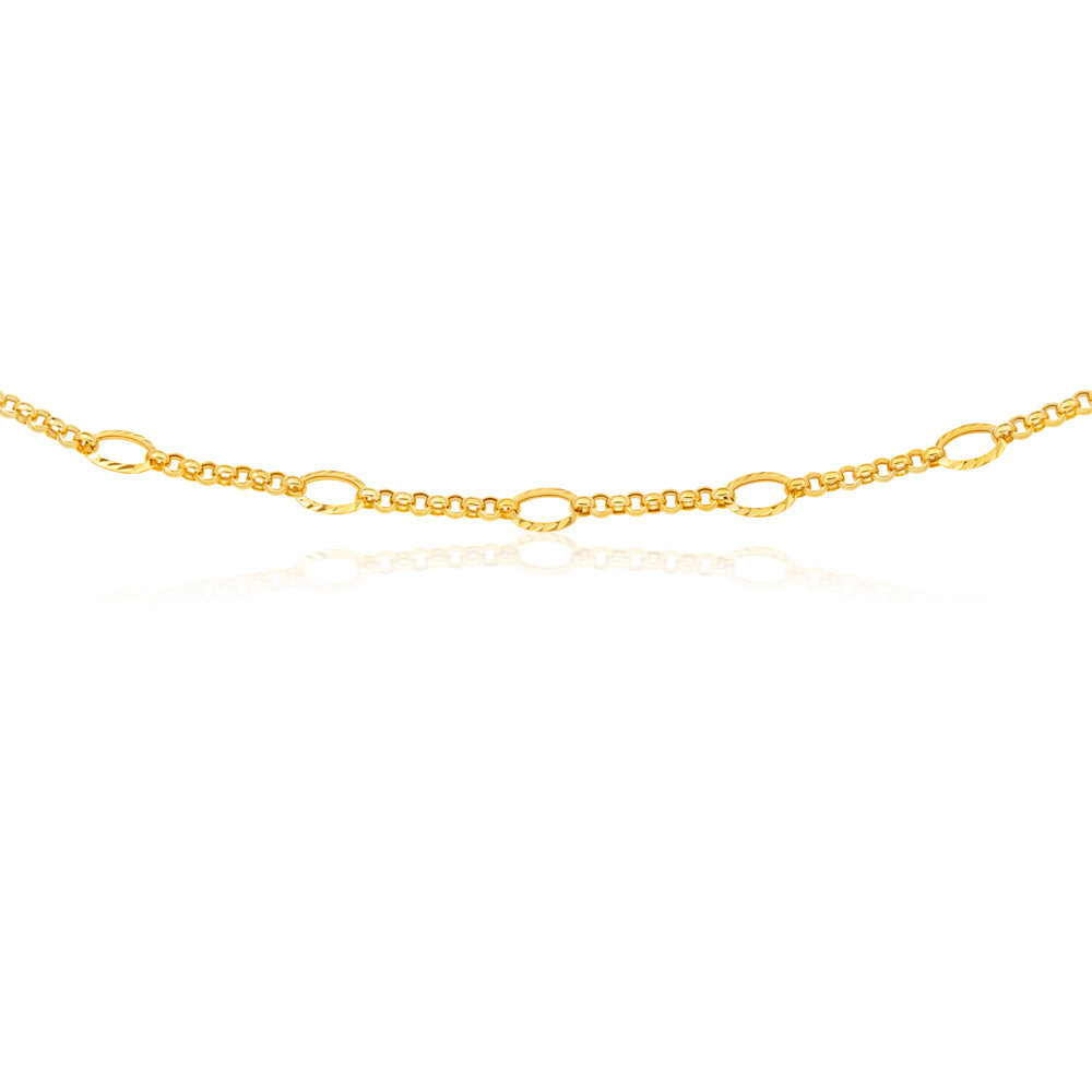 9ct Yellow Gold 45cm Belcher Chain