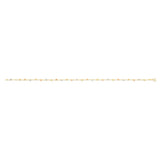 9ct Yellow Gold Ball Charms on 27cm Trace Link Anklet