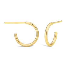 Load image into Gallery viewer, 9ct Yellow Gold Twisted Half Hoop Stud 10MM Earrings
