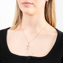Load image into Gallery viewer, 9ct Yellow Gold Plain Cross Pendant
