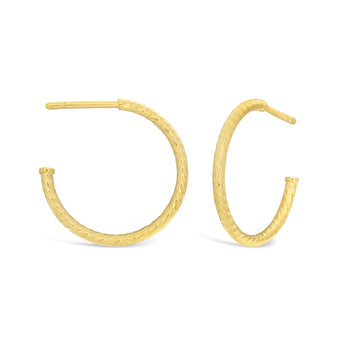9ct Yellow Gold Hoop Earrings