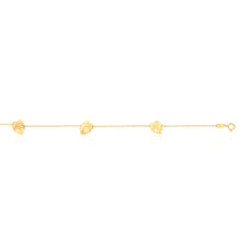 Load image into Gallery viewer, 9ct Yellow Gold Leaf 19cm Bracelet