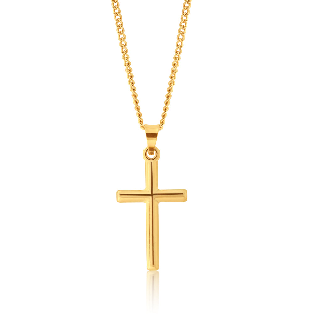 9ct Yellow Gold Cross Pendant