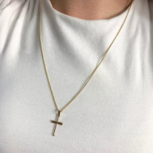 Load image into Gallery viewer, 9ct Yellow Gold Cross Pendant