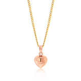 9ct Rose Gold Heart Pendant