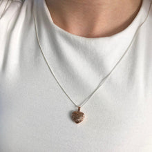 Load image into Gallery viewer, 9ct Rose Gold Scroll Heart Pendant