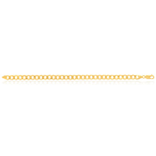 Load image into Gallery viewer, 9ct Yellow Gold 21cm Curb Bracelet