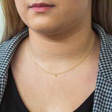Load image into Gallery viewer, 9ct Yellow Gold Initial &quot;E&quot; Pendant On 43cm Chain