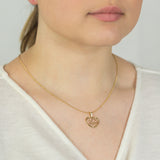 9ct Yellow Gold Love Hearts Pendant