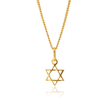 Load image into Gallery viewer, 9ct Yellow Gold Star of David Pendant