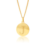 9ct Yellow Gold Charm Initial "J" Pendant