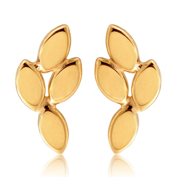 9ct Yellow Gold Spike Stud Earrings