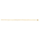 9ct Yellow Gold Diamond Cut Twist 19cm Bracelet