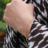 9ct Yellow Gold Diamond Cut Twist 19cm Bracelet