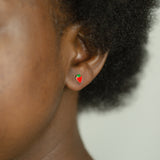 9ct Yellow Gold Strawberry Stud Earrings