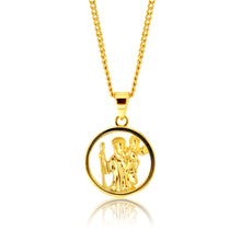 Load image into Gallery viewer, 9ct Yellow Gold Saint Christopher Pendant