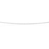 9ct White Gold Curb 46cm Chain
