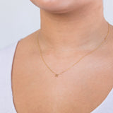 9ct Yellow Gold Initial "H" Pendant On 43cm Chain
