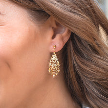 Load image into Gallery viewer, 9ct Yellow Gold Chandelier Drop Earrings
