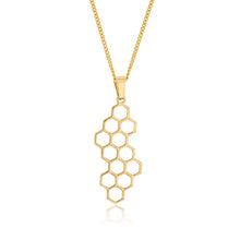 Load image into Gallery viewer, 9ct Yellow Gold Beehive Pattern Pendant