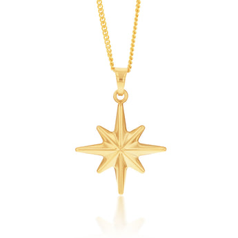 9ct Yellow Gold Star Pendant