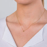 9ct Yellow Gold Initial "Q" Pendant on 43cm Chain