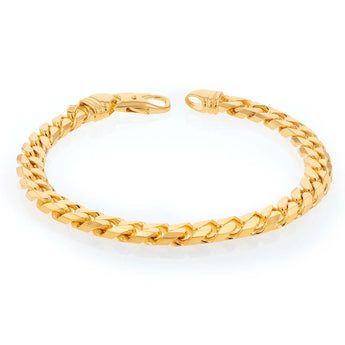 9ct Yellow Gold 250 Gauge Curb 21.6cm Bracelet