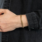 9ct Yellow Gold 250 Gauge Curb 21.6cm Bracelet