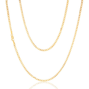 9ct Yellow Solid Gold 60 Gauge 50cm Chain