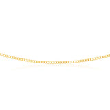 9ct Yellow Solid Gold 60 Gauge Curb 55cm Chain