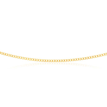 9ct Yellow Solid Gold 60 Gauge Curb 55cm Chain
