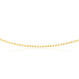 9ct Yellow Solid Gold 60 Gauge Curb 60cm Chain