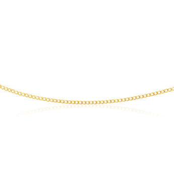 9ct Yellow Solid Gold 60 Gauge Curb 60cm Chain