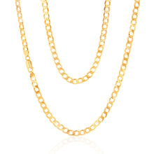 Load image into Gallery viewer, 9ct Yellow Gold 150 Gauge Curb 55cm Chain