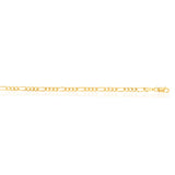 9ct Yellow Solid Gold 80 Gauge 19cm Bracelet