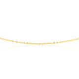 9ct Yellow Gold 50 Gauge Tight Curb 51cm Chain