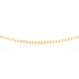 9ct Yellow Solid Gold 80 Gauge Curb 46cm Chain