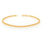 9ct Yellow Gold Belcher 19cm Bracelet
