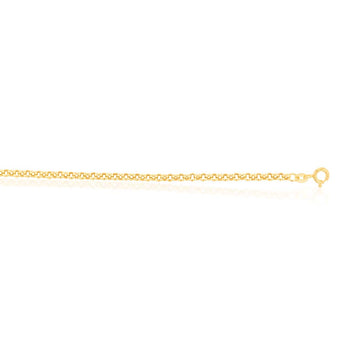 9ct Yellow Gold Belcher 19cm Bracelet