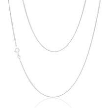Load image into Gallery viewer, 9ct White Gold 40 Gauge 41cm Chain